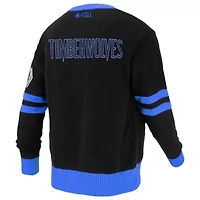 NBA Unisex Minnesota Timberwolves Logoman Shadow Collection Full-Button Cardigan Sweater