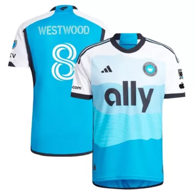 MLS Ashley Westwood Charlotte FC 2024 The Carolina Kit: Explore Authentic Player Jersey