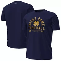 NCAA Under Armour Notre Dame Fighting Irish 2025 Sideline Football Performance T-Shirt