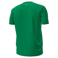 NCAA Under Armour Kelly Notre Dame Fighting Irish 2025 Sideline Football Performance T-Shirt
