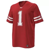 NCAA Under Armour #1 Wisconsin Badgers 1980 Throwback Home Replica Game Jersey