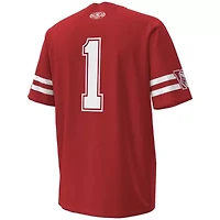 NCAA Under Armour #1 Wisconsin Badgers 1980 Throwback Home Replica Game Jersey