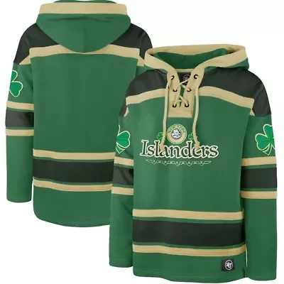 NHL Kelly New York Islanders St. Patrick's Day McLucky Superior Lacer Pullover Hoodie