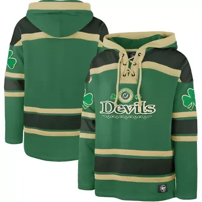 NHL Kelly New Jersey Devils St. Patrick's Day McLucky Superior Lacer Pullover Hoodie