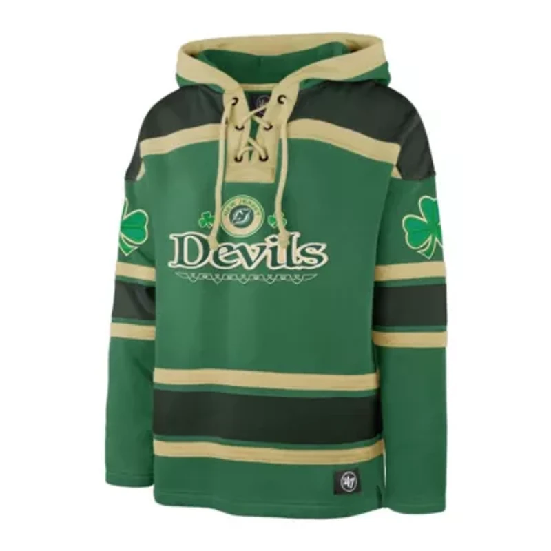 NHL Kelly New Jersey Devils St. Patrick's Day McLucky Superior Lacer Pullover Hoodie