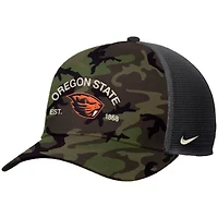 NCAA Nike Oregon State Beavers 2025 Military Appreciation Rise Adjustable Trucker Hat