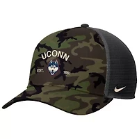 Connecticut Huskies NCAA Nike UConn Huskies 2025 Military Appreciation Rise Adjustable Trucker Hat