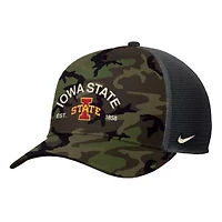 NCAA Nike Iowa State Cyclones 2025 Military Appreciation Rise Adjustable Trucker Hat