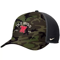 NCAA Nike Ole Miss Rebels 2025 Military Appreciation Rise Adjustable Trucker Hat