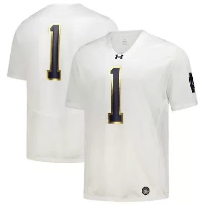 NCAA Under Armour Notre Dame Fighting Irish #1 Replica Football Jersey
