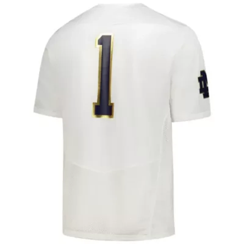 NCAA Under Armour Notre Dame Fighting Irish #1 Replica Football Jersey
