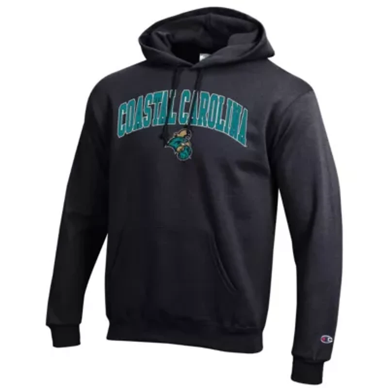 NCAA Coastal Carolina Chanticleers Arch Over Logo Pullover Hoodie