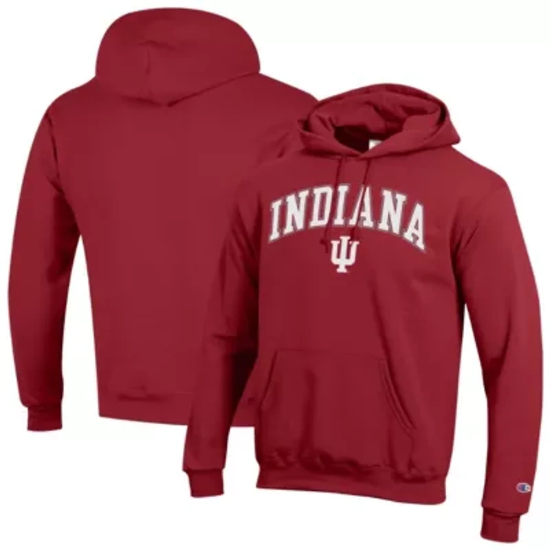 NCAA Indiana Hoosiers Arched Logo Fleece Pullover Hoodie