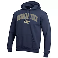 Georgia Tech Yellow Jackets NCAA Arch Over Logo Pullover Hoodie