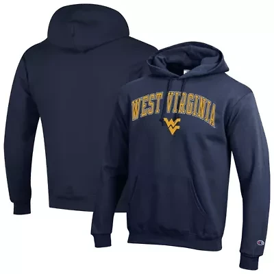 NCAA West Virginia Mountaineers Arched Logo Fleece Pullover Hoodie