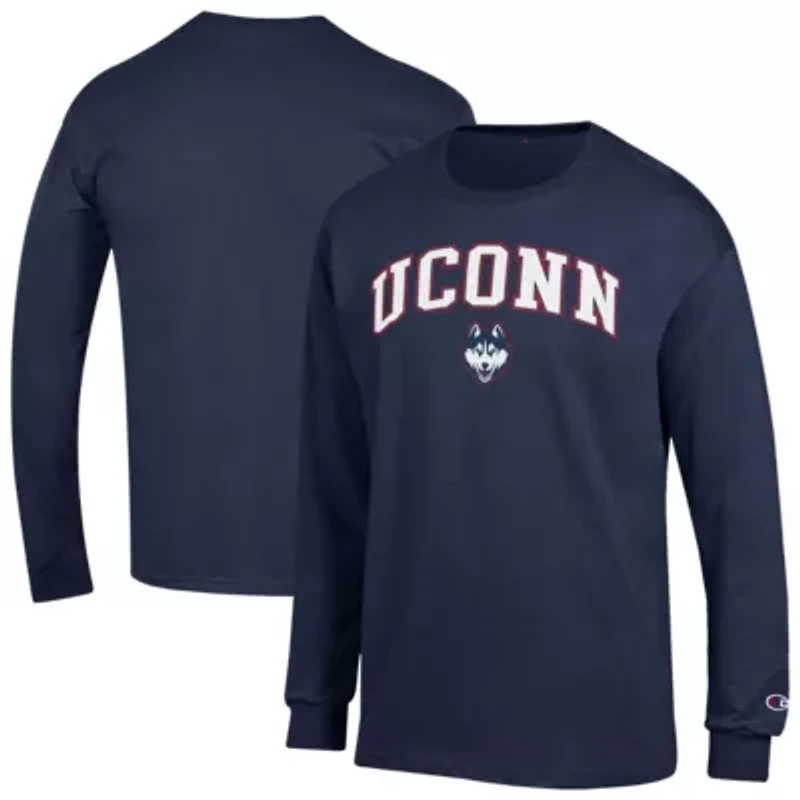 Connecticut Huskies NCAA UConn Arch Over Logo Long Sleeve T-Shirt
