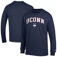 Connecticut Huskies NCAA UConn Arch Over Logo Long Sleeve T-Shirt
