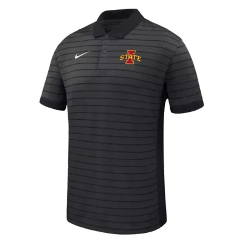 NCAA Nike Iowa State Cyclones 2025 Early Season Coaches Sideline Victory Stripe Performance Polo