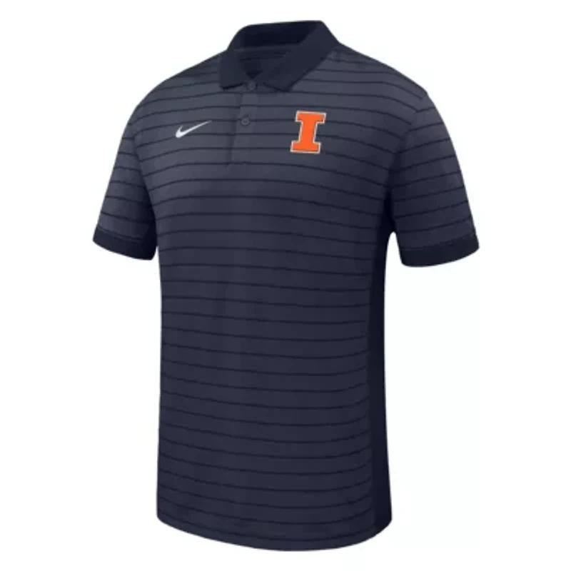 NCAA Nike Illinois Fighting Illini 2025 Early Season Coaches Sideline Victory Stripe Performance Polo