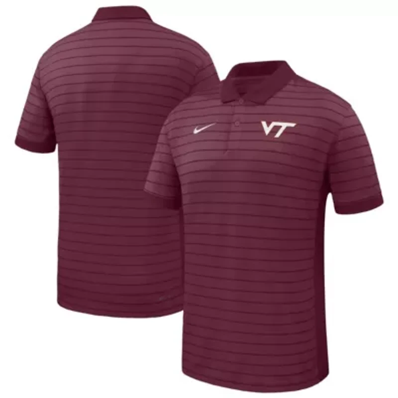 NCAA Nike Virginia Tech Hokies 2025 Early Season Coaches Sideline Victory Stripe Performance Polo