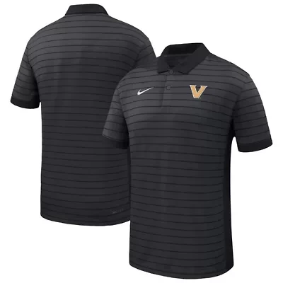 NCAA Nike Vanderbilt Commodores 2025 Early Season Coaches Sideline Victory Stripe Performance Polo