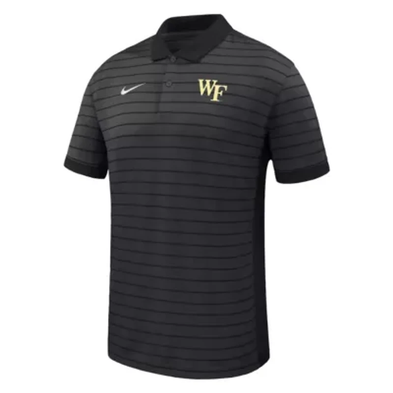 NCAA Nike Wake Forest Demon Deacons 2025 Early Season Coaches Sideline Victory Stripe Performance Polo
