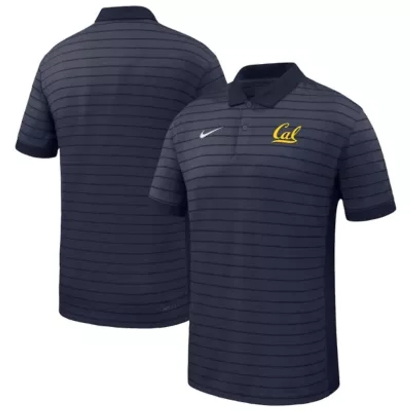 California Golden Bears NCAA Nike Cal 2025 Early Season Coaches Sideline Victory Stripe Performance Polo