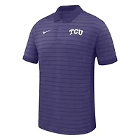 NCAA Nike TCU Horned Frogs 2025 Early Season Coaches Sideline Victory Stripe Performance Polo