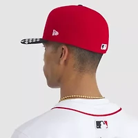 MLB Red/Black Cincinnati Reds 2025 Speedway Classic A-Frame 59FIFTY Fitted Hat