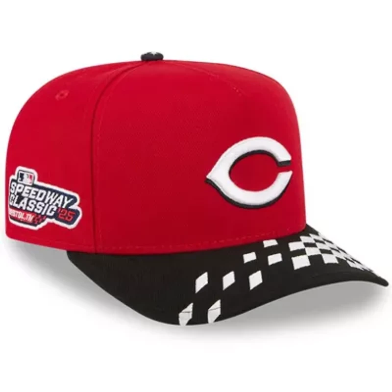 MLB Red/Black Cincinnati Reds 2025 Speedway Classic A-Frame 59FIFTY Fitted Hat