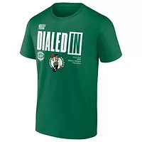 NBA Fanatics Kelly Boston Celtics 2025 Atlantic Division s Locker Room T-Shirt