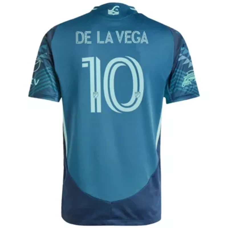MLS Pedro de la Vega Seattle Sounders FC 2025 The Salish Sea Kit Authentic Player Jersey