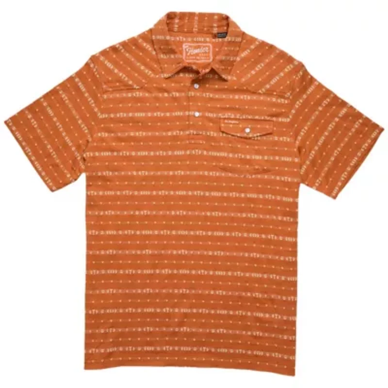 NCAA Howler Brothers Texas Longhorns Jacquard Ranchero Polo