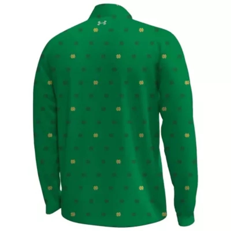 NCAA Under Armour Notre Dame Fighting Irish Gameday Armourfuse Half-Zip Top