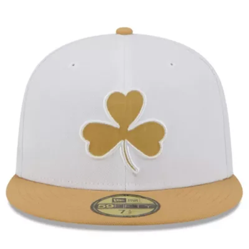 NBA White/Gold Boston Celtics 2025/26 City Edition 59FIFTY Fitted Hat