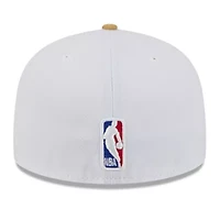 NBA White/Gold Boston Celtics 2025/26 City Edition 59FIFTY Fitted Hat