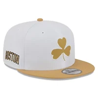 NBA White/Gold Boston Celtics 2025/26 City Edition 9FIFTY Snapback Hat