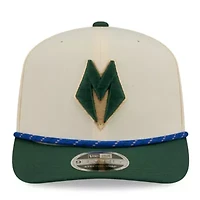 NBA Cream/Hunter Milwaukee Bucks 2025/26 City Edition 9SEVENTY Adjustable Hat