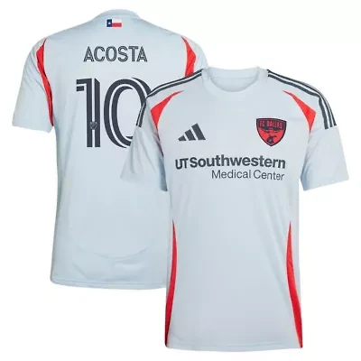 MLS Luciano Acosta Light FC Dallas 2025 The Inferno Kit Replica Player Jersey
