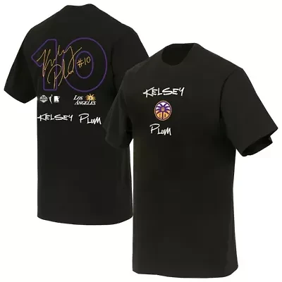 WNBA Unisex Kelsey Plum Los Angeles Sparks Boxy Signature Name & Number T-Shirt
