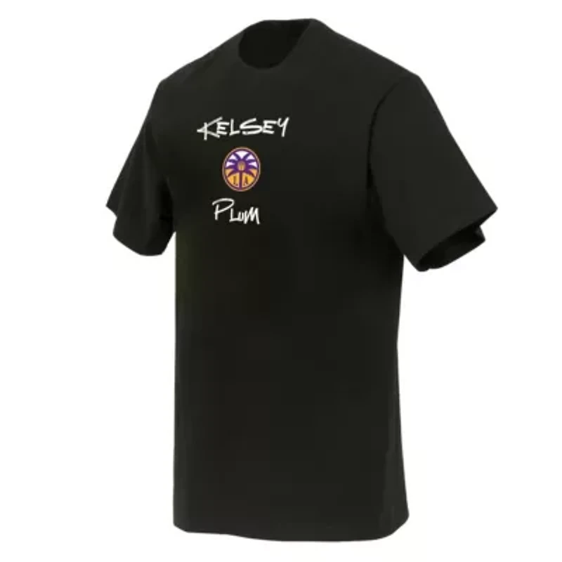 WNBA Unisex Kelsey Plum Los Angeles Sparks Boxy Signature Name & Number T-Shirt