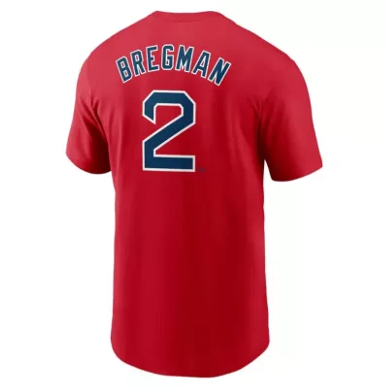 Boston Red Sox MLB Nike Alex Bregman Fuse Name & Number T-Shirt