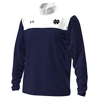 NCAA Under Armour Notre Dame Fighting Irish Blocked Quarter-Zip Pullover