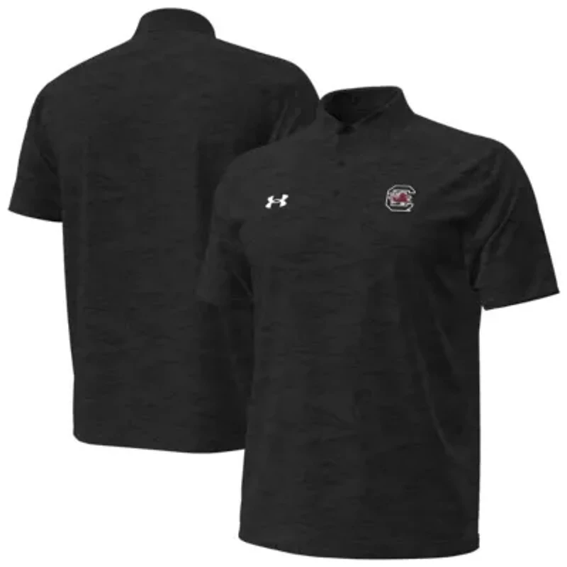NCAA Under Armour South Carolina Gamecocks Drive Jacquard Polo