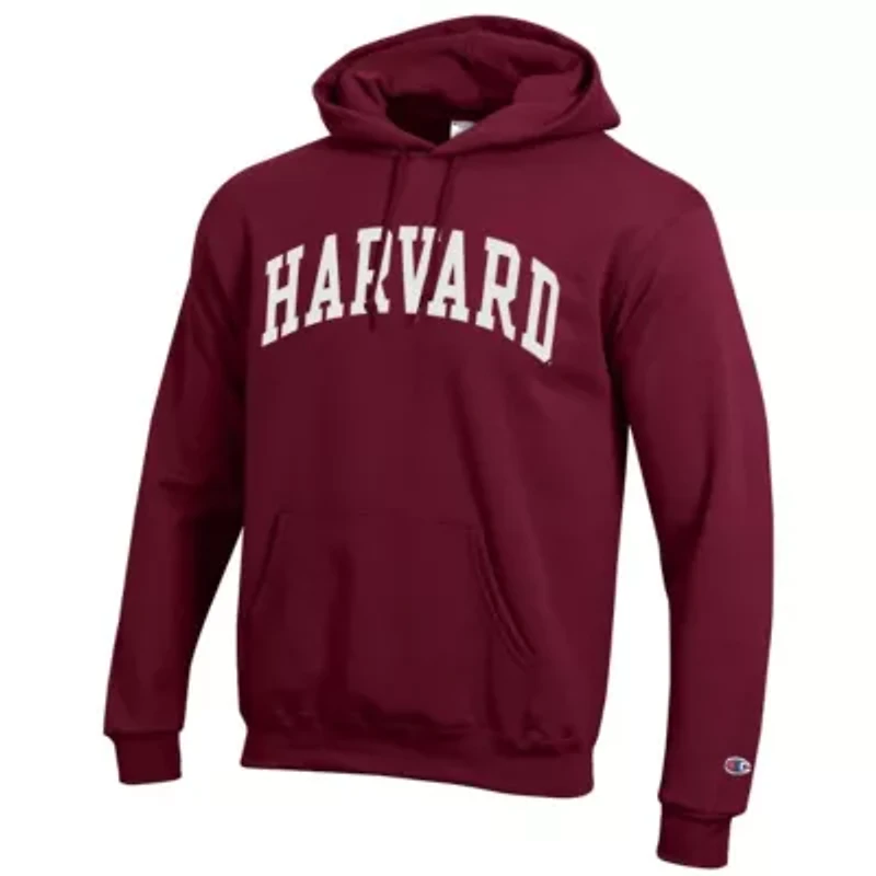 Harvard Crimson NCAA Basic Arch Fleece Pullover Hoodie