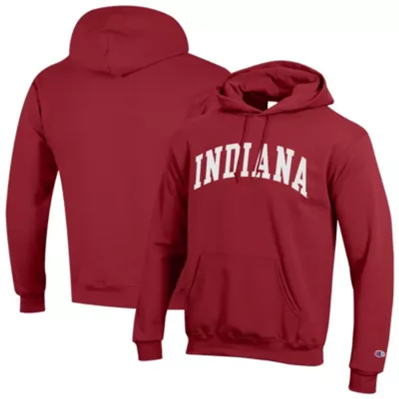 NCAA Indiana Hoosiers Basic Arch Fleece Pullover Hoodie