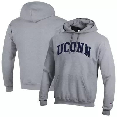 Connecticut Huskies NCAA UConn Basic Arch Fleece Pullover Hoodie