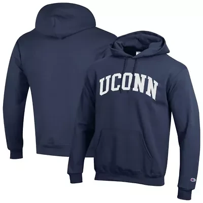 Connecticut Huskies NCAA UConn Basic Arch Fleece Pullover Hoodie