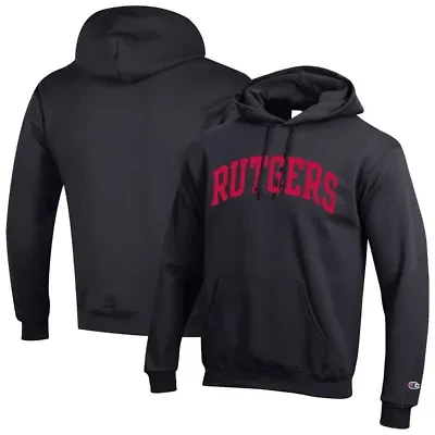 Rutgers Scarlet Knights NCAA Basic Arch Fleece Pullover Hoodie
