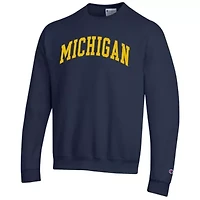 NCAA Michigan Wolverines Basic Arch Fleece Pullover Sweatshirt